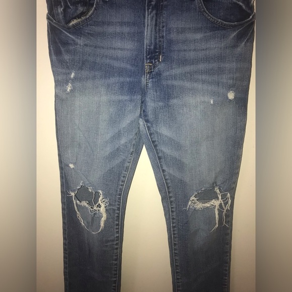 Arizona Jeans Co Mens Cotton Distressed Slim Fit Skinny Denim Jeans Size 31 X 32 - Picture 5 of 12